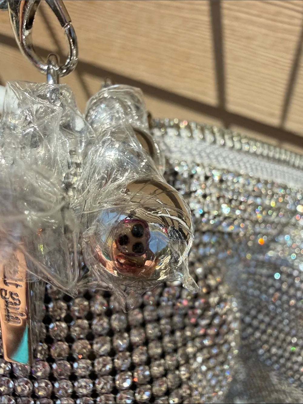 Cult Gaia NEW Silver Rhinestone Chain Shoulder Bag the sparkle ✨ ❤️‼️